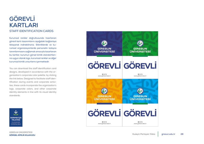 Görevli kartları