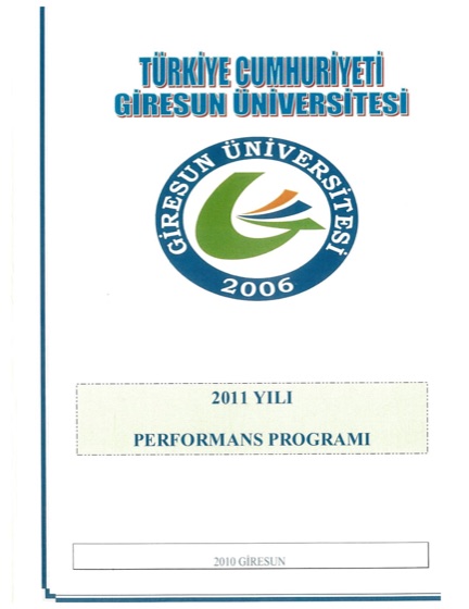 2011 Performance Program cover