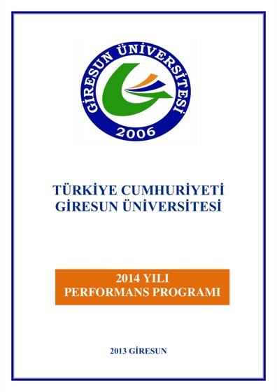 2014 Performance Program cover